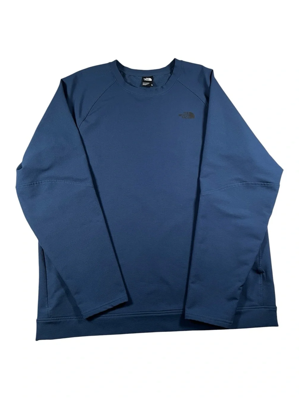 The North Face Mens XL Blue Crewneck Performance Sweatshirt Hiking Gorpcore